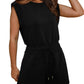 💕Last Day Promotion 49% OFF🔥Women's Summer Cap Sleeve Adjustable Drawstring Waistband Casual Rompers