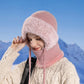 🎄Christmas Sale 50% OFF⛄️Women’s Thermal Knit Hood – Fleece-Lined Winter Hat, Neck Warmer & Face Cover Combo