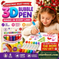 💥LAST DAY BUY 1 GET 1 FREE!!🎁🔮Magic Pen – Draw 3D with one stroke!🎄DIY Bubble Popcorn Drawing Pens