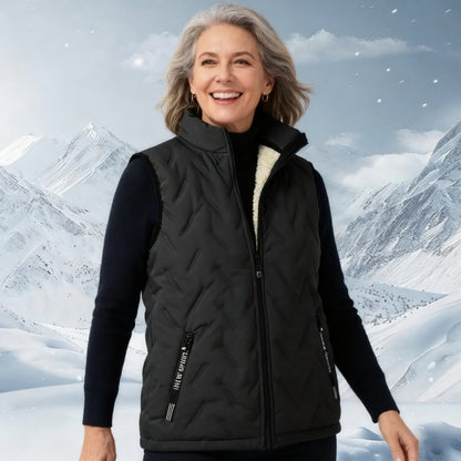 💖HOT SALE 70% OFF✨️❄️Unisex Winter Warm Casual Sleeveless Quilted Vest With Fleece Lining