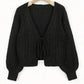 🍂Last Day Promotion 70% OFF💗Women's Solid Basic Loose-Fit Drop Shoulder Long Sleeve Cardigan