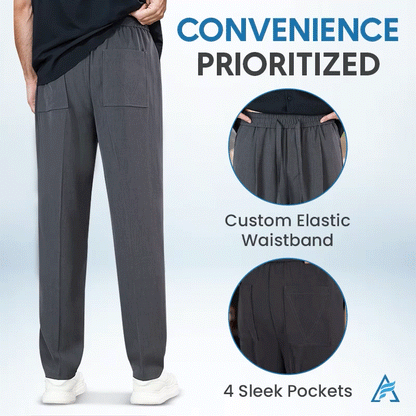✨Black Friday Sale 50% OFF!!⚡Men’s Pull On Ice Silk Stretch Smart Casual Pants
