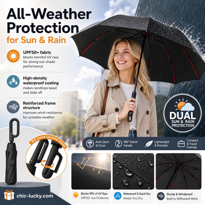 ⏳LAST DAY SALE ONLY ￡11.99!!🔥The UK’s Go-To Foldable Umbrella: Auto Open, Stormproof & UV-Blocking ☔☀️Compact, Durable & Perfect for British Weather – No More Soaked Commutes!🛡️🇬🇧