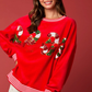 🎅Xmas Hot Sales - 49% OFF😍Women's Skating Santa Sequin Pullover