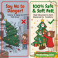 🎅Xmas Hot Sales - ONLY ￡8.99!🎄DIY Felt Christmas Tree for Kids – 32 Reusable Ornaments + Fairy Lights