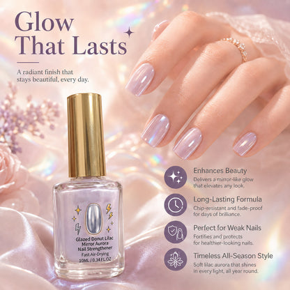 💜💅Last Day Special Price 70% OFF✨Lilac Glossy Mirror Nail Strengthener