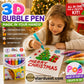 💥【Buy 1 Get 1 Free!!! 】🎁🔮New 2026 Magic Pens, 6 Colors 3D Bubble Drawing Pens!🎄