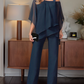 💋HOT SALE 49% OFF💋Loose and irregular Shoulder Ruffled Tiered Top and Pants Two Piece Set