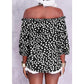 💥Limited time Sale 70% OFF👚Women's Off Shoulder Floral Chiffon Blouse