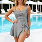 💥Last Day Special Sale 70% OFF🩱Womens One Piece Swim Dress Tummy Control Swimsuits Modest Bathing Suit Full Coverage Swim Skirt