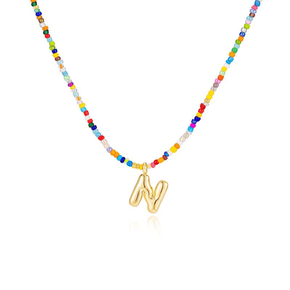 🎁The Best Gifts For Halloween🎃50% OFF🌈Letter Beaded Necklace for Women🔤A-Z