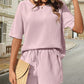 🔥Summer Hot Sale 49% OFF🔥Waffle-Knit Half Sleeve Top and Shorts Set