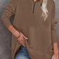 🎉2026 Hot Sale 50% OFF💞🔥Women's Half Zip Sweatshirt Hoodless Hoodie Stand Collar Top