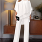 💋HOT SALE 49% OFF💋Loose and irregular Shoulder Ruffled Tiered Top and Pants Two Piece Set