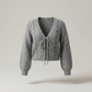 🍂Last Day Promotion 70% OFF💗Women's Solid Basic Loose-Fit Drop Shoulder Long Sleeve Cardigan