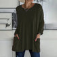 🎉2026 Hot Sale 50% OFF💞 Women's Round Neck Long Sleeve Loose Pocket T-Shirt