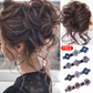 💁‍♀️LAST DAY - BUY 1 GET 1 FREE + FREE HAIRPIN!!🎁💗Messy Curly Hair Bun Scrunchie Extensions