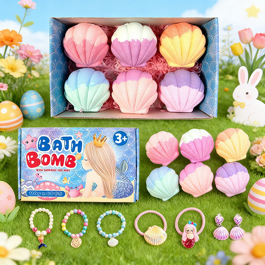💥Hot Sale 70% OFF🎁🛁Bath Bombs for Kids with Surprise Inside🥚✨