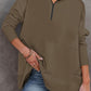 🎉2026 Hot Sale 50% OFF💞🔥Women's Half Zip Sweatshirt Hoodless Hoodie Stand Collar Top