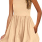 💕Last Day Promotion 49% OFF👗2025 Round Neck Bubble Dress with Pockets