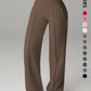 💗LAST DAY SPECIAL SALE 50% OFF👖Women's Plain Loose Wide Leg High Waist Sporty Straight Leg Pants with Pockets✨-Comfortable Daily Wear