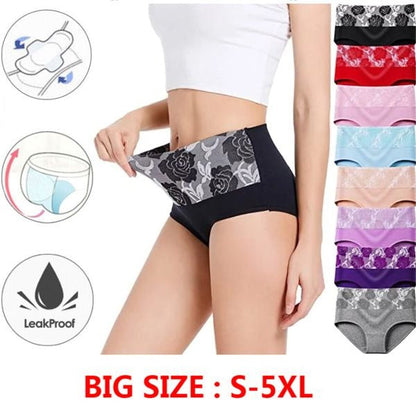 🌟Buy More Save More🌟Cotton High Waist Abdominal Slimming Hygroscopic Antibacterial Underwear