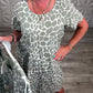💃Last Day Promotion-49% OFF🎉Women's Casual Printed Crew Neck Dress
