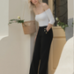 💖LAST DAY SALE 50% OFF🥇High Stretch High Waist Wide Leg Trousers🌟-Three lengths available🔥