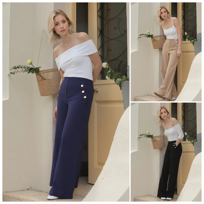 💖LAST DAY SALE 50% OFF🥇High Stretch High Waist Wide Leg Trousers🌟-Three lengths available🔥