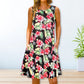 🔥Hot Sale 50% OFF💝✨Summer Casual Floral Sundress Boho Tank Dress With Pockets