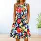 🔥Hot Sale 50% OFF💝✨Summer Casual Floral Sundress Boho Tank Dress With Pockets