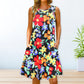 🔥Hot Sale 50% OFF💝✨Summer Casual Floral Sundress Boho Tank Dress With Pockets