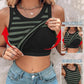 💥LAST DAY SALE 50% OFF🍃💖Round Neck Built-in Bra Ribbed Tank Top