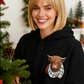 🎄🎅CHRISTMAS SALE 50% OFF!!🎁Cute Highland Cow Cozy Fleece-Lined Hooded Sweatshirt🦬