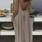 💕💖LAST DAY SALE 50% OFF!💃Women's Solid Color Backless Cami Dress