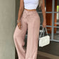 ⏳Last Day Sale Only ￡15.99!!👖💥Women's High-Waisted Straight Leg Trousers – Front seam & elastic back – Versatile, comfortable & perfect for office or casual wear✨🌸