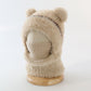 ⏳🎁70% OFF!!!-Ready for Winter!!!❄️🐻3-in-1 Cute Bear Ear Fleece Plush Winter Hat