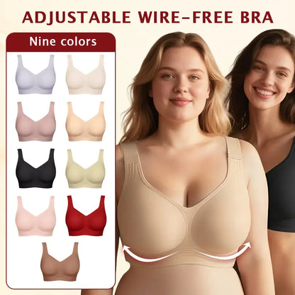 ⏳LAST DAY SALE 50%⚡💖Comfortable Wireless Full Coverage Jelly Smoothing Bra👍No more sagging breasts