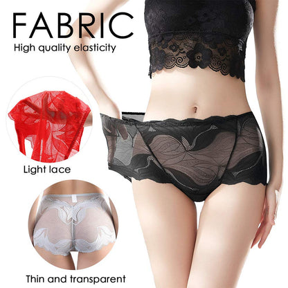 💋Last Day - Buy 1 Get 2 Free🔥-Ladies Silk Lace Handmade Underwear Pack ✨