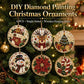 🎁LAST DAY SALE ONLY ￡7.99!!🎄✨6PCS Christmas Wooden DIY Painting Hanging Ornaments Set -💎Make sparkling 5D pearl decorations yourself