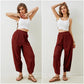 👖Hot Sale 50% OFF !✨Women's Baggy Wide Leg Pants Casual Elastic Waisted Palazzo Harem Pants with Pockets