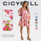 ⏰Summer Hot Sale 70% OFF💃Women's Floral Mini Dress 3/4 Balloon Sleeve V Neck Flowy Babydoll Dress