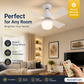 🏆LAST DAY SALE 49% OFF🔥SmartBreez™ 40W LED Ceiling Fan Light – 20.5" Ultra-Quiet with Remote 🎯 | E27 + FREE B22 Adapter 🔌 | For Bedroom 😴, Kitchen 👩‍🍳 & Garage 🛠️ – UK Ready! 🇬🇧