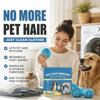 🐾LIMITED‑TIME 56% OFF! 🧹♻️No-Snag Reusable Laundry Balls – Catch Pet Hair Instantly, Fabric-Friendly & Built to Last