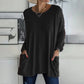 🎉2026 Hot Sale 50% OFF💞 Women's Round Neck Long Sleeve Loose Pocket T-Shirt