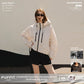 📢📢50% OFF !! ⏰Wide-Brim HoodShort Oversized Rain Jacket With Bubble Hem,Adjustable Cuffs