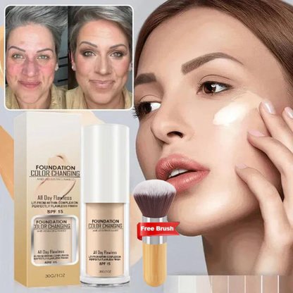 💜Last Day-Buy 1 Get 1 Free!🎁🎉Colour Changing Mature Skin Foundation