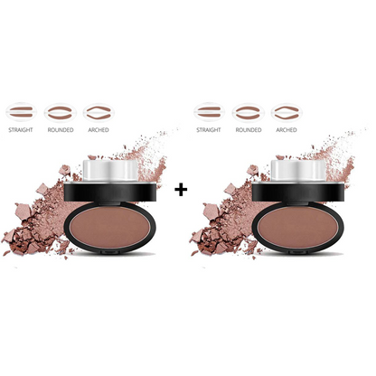 ✨Buy 1 Get 1 Free -ONLY ￡7.99!!🖌️50K+ Sold!!!🖤Eyebrow Stamp Powder Kit with Applicator Brush, One Press Perfect Brow Stamp, Waterproof Long Lasting 24H Wear Eyebrow Makeup for Lazy Daily Salon-Like Brows