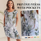 🍀🌷LAST DAY SALE 49% OFF🍀🌷Women's Cotton Loose Printed Dress (BUY MORE SAVE MORE)