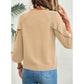 💖2026 Autumn’s Sale 70% OFF✨🍂Women's Three Quarter Length Sleeve Knitwear Crewneck Oversized Sweater Knit Top